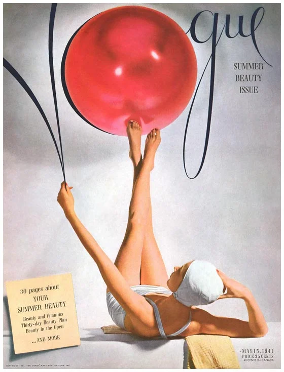 94 of Horst's Vogue covers are on display, like this one from 1941