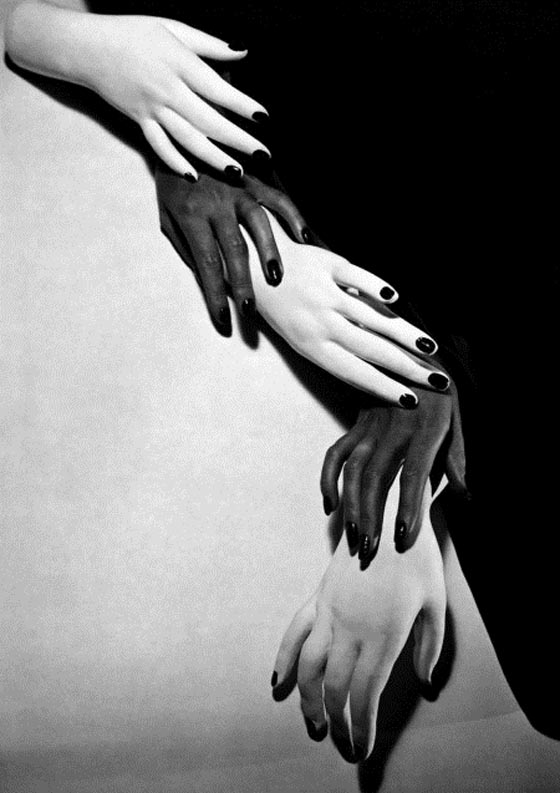 Ask to shoot nail polish for a Vogue story, this surreal image is what Horst produced in 1941