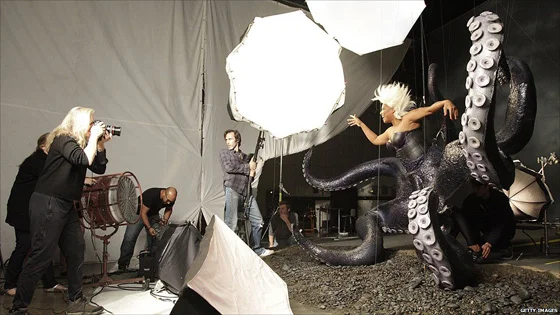 Shooting her majesty, Queen Latifah, for Disney...