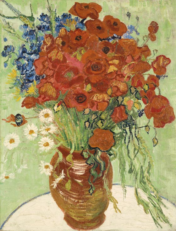 Vincent Van Gogh, 1890, Still Life, Vase With Daisies and Poppies, est. $30-50 million