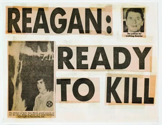 An early collage. Keith would xerox these to hand out at clubs, like the Pyramid and Club 57