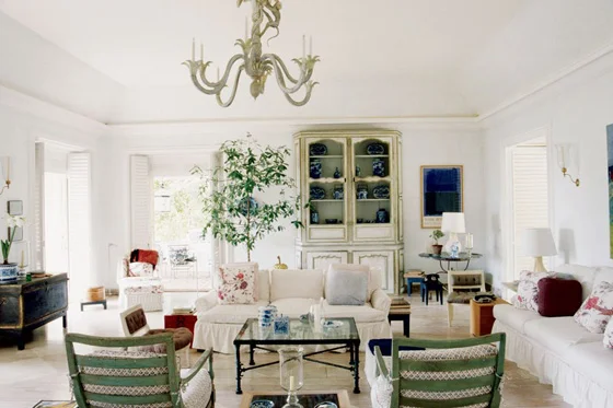 MASSACHSSETS: Living room with $1.4 million Giacometti coffee table