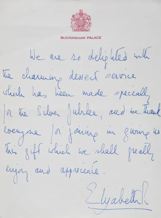 QUEEN ELIZABETH II HANDWRITTEN LETTER, EST. $500-700