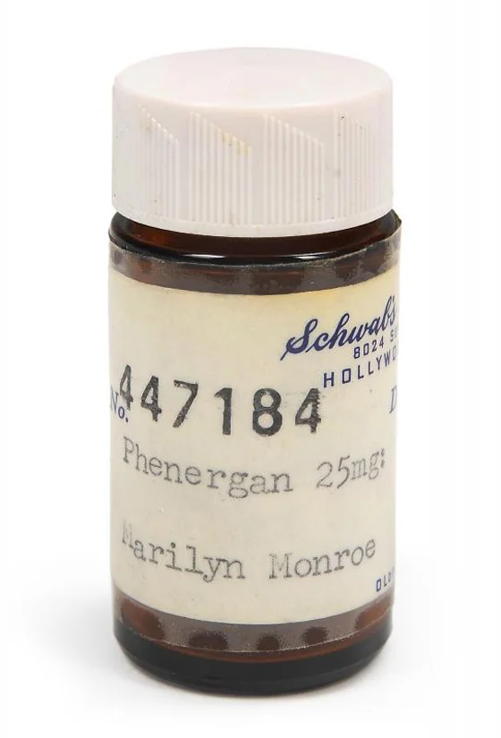 MARILYN MONROE PRESCRIPTION BOTTLE, EST. $1-2,000