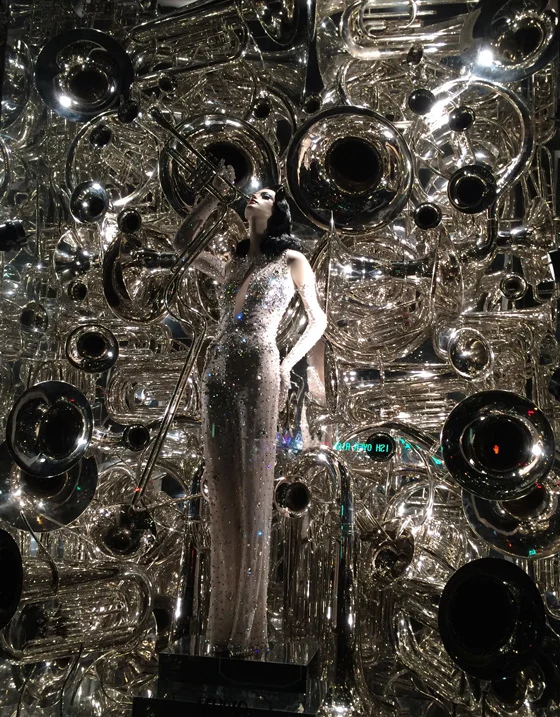 At Bergdorf Goodman each window had a mile long list of info...