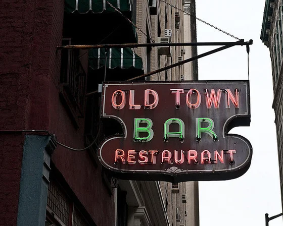 OLD TOWN BAR in the Flat Iron District, open continuously since 1892 it has an amazing intact interior. It’s been the location for more than a few TV shows and films.