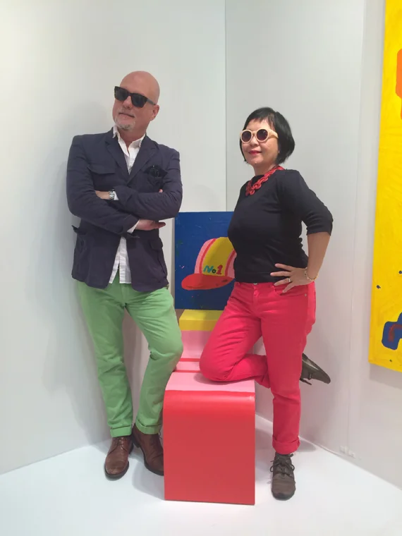 Me & Muna Tseng with Misaki Kawai's sculptural chair