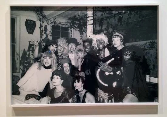 Halloween 1988 at Kenney Scharf’s loft. Can you spot me (in drag) and Ann Magnuson, Joey Arias and Keith Haring (with the giant black dildo)? Photo, Trey Speegle