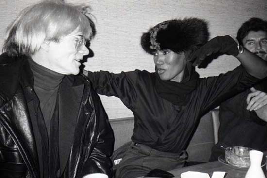 Andy Warhol And Grace Jones, Nippon, New York City, 1985