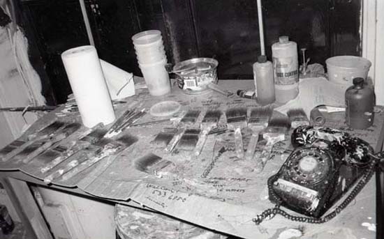 Andy Warhol’s Private Desk, 860 Broadway, NYC, 1982