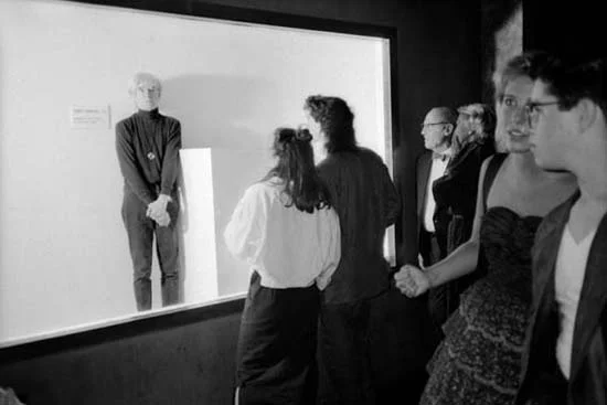 Andy Warhol Posing As Invisible Sculpture, Area, New York City, 1985