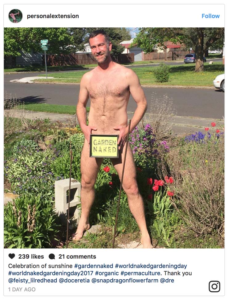 Expose Yourself to World Naked Gardening Day on May 4 