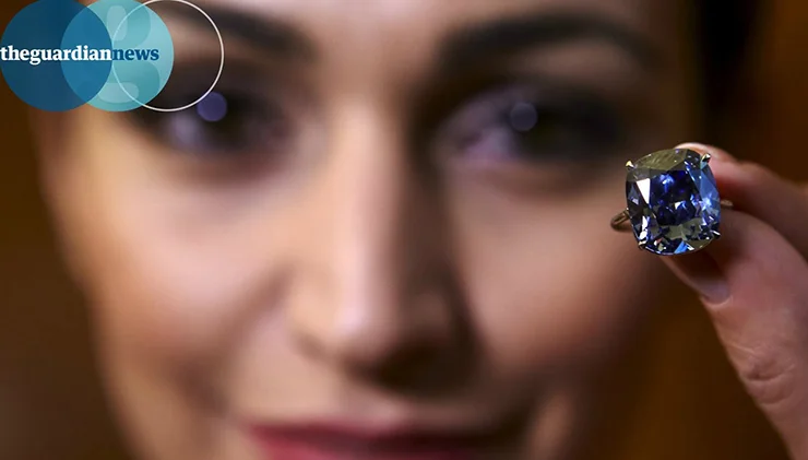 The 12.03-carat Blue Moon diamond which Laniado sold for a record $48.4 million