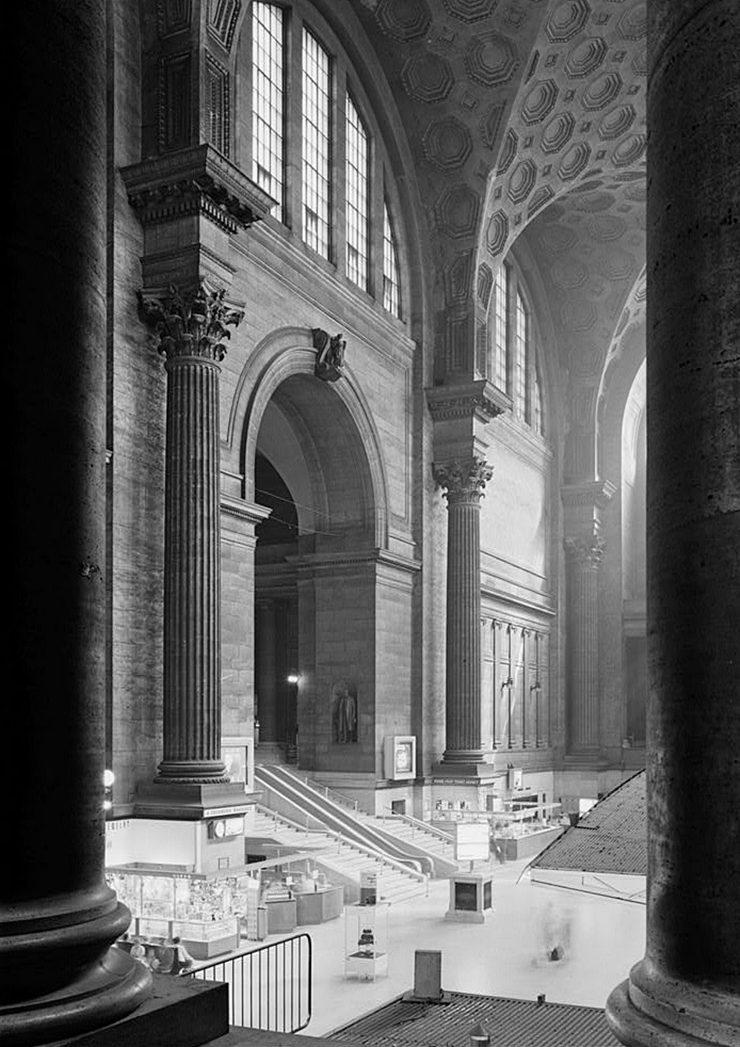 he 8th Ave entry hall of the demolished Pennsylvania Station. RIP, 1920-1963