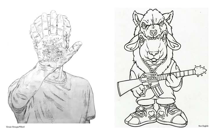 THE CORONAVILLE ARTIST COLORING BOOK print on demand at Blurb THE CORONAVILLE ARTIST COLORING BOOK print on demand at Blurb