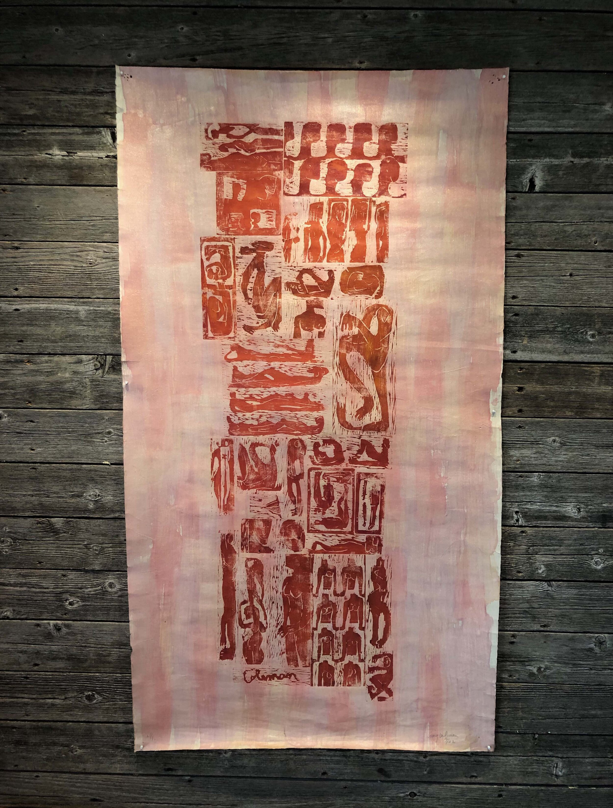 CRAIG COLEMAN, RED WOODBLOCK, 1983