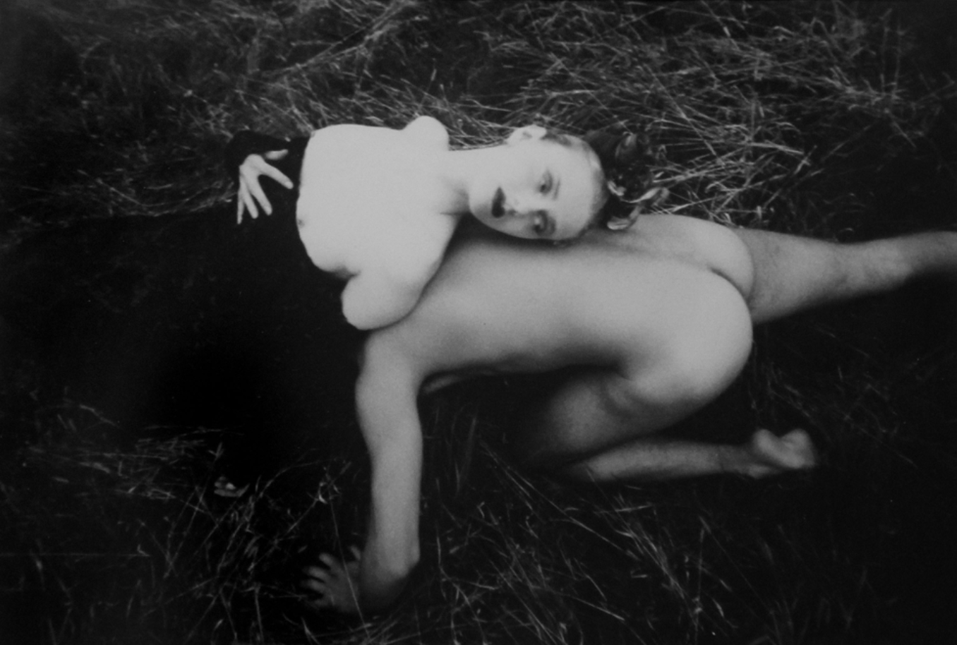 DAVID LACHAPELLE, NUDE & WOMAN IN GRASS, 1983
