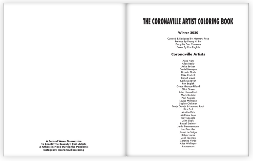 THE CORONAVILLE ARTIST COLORING BOOK print on demand at Blurb THE CORONAVILLE ARTIST COLORING BOOK print on demand at Blurb
