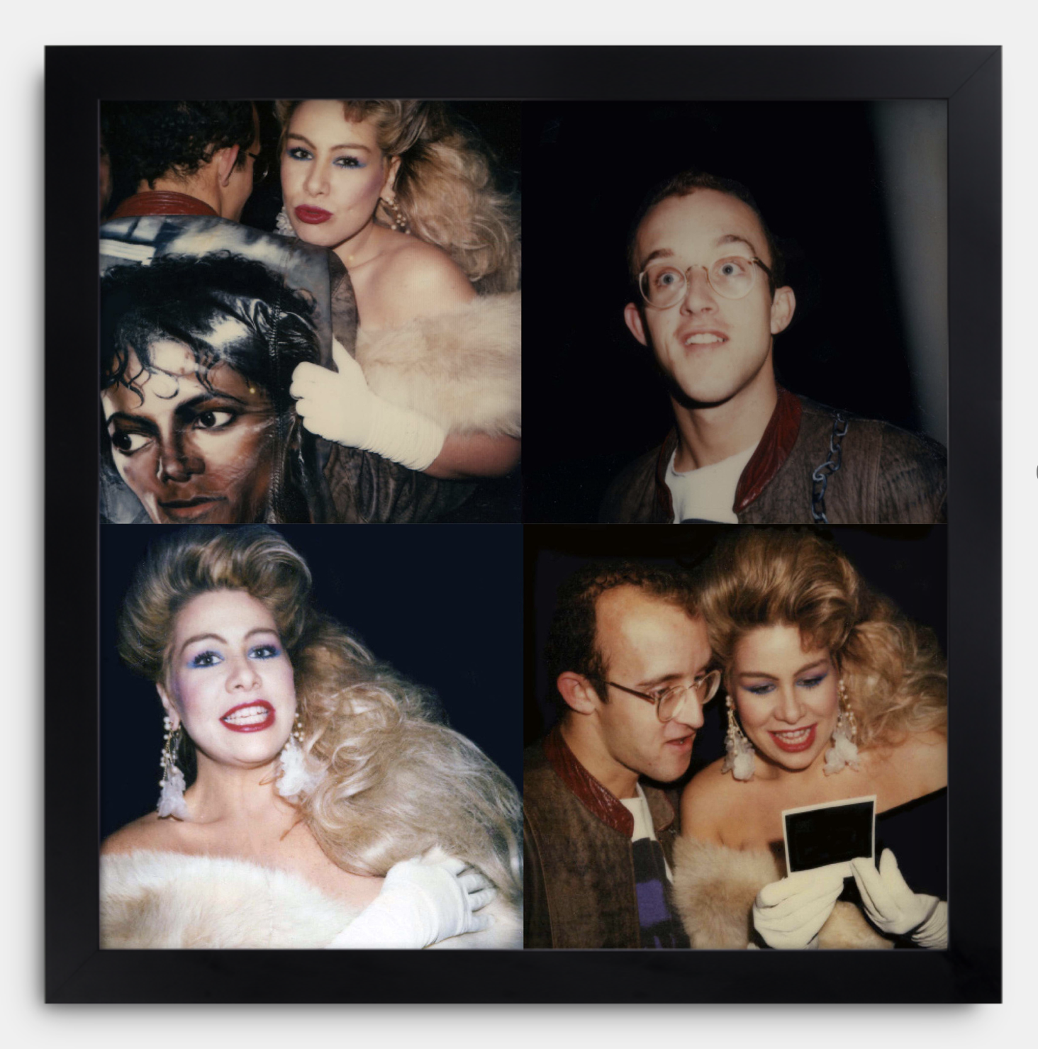 KEITH & DIANNE, MoMA REOPENING, 80s POLAROID collage, 2021