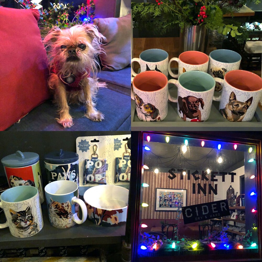  Helping to promote my Fringe Pet line at the Sticker Inn 