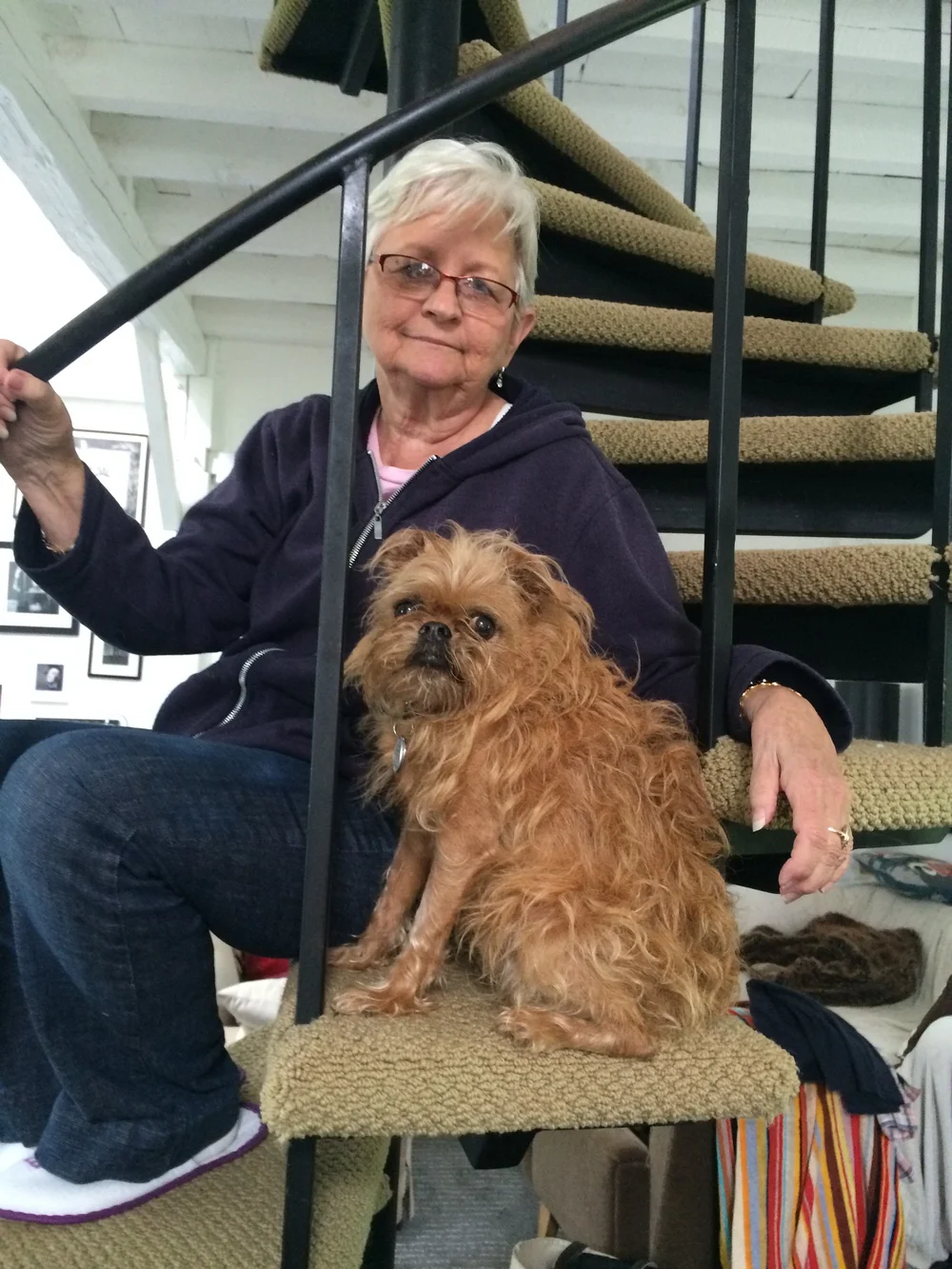  With my Mom at my place upstate, 2015 