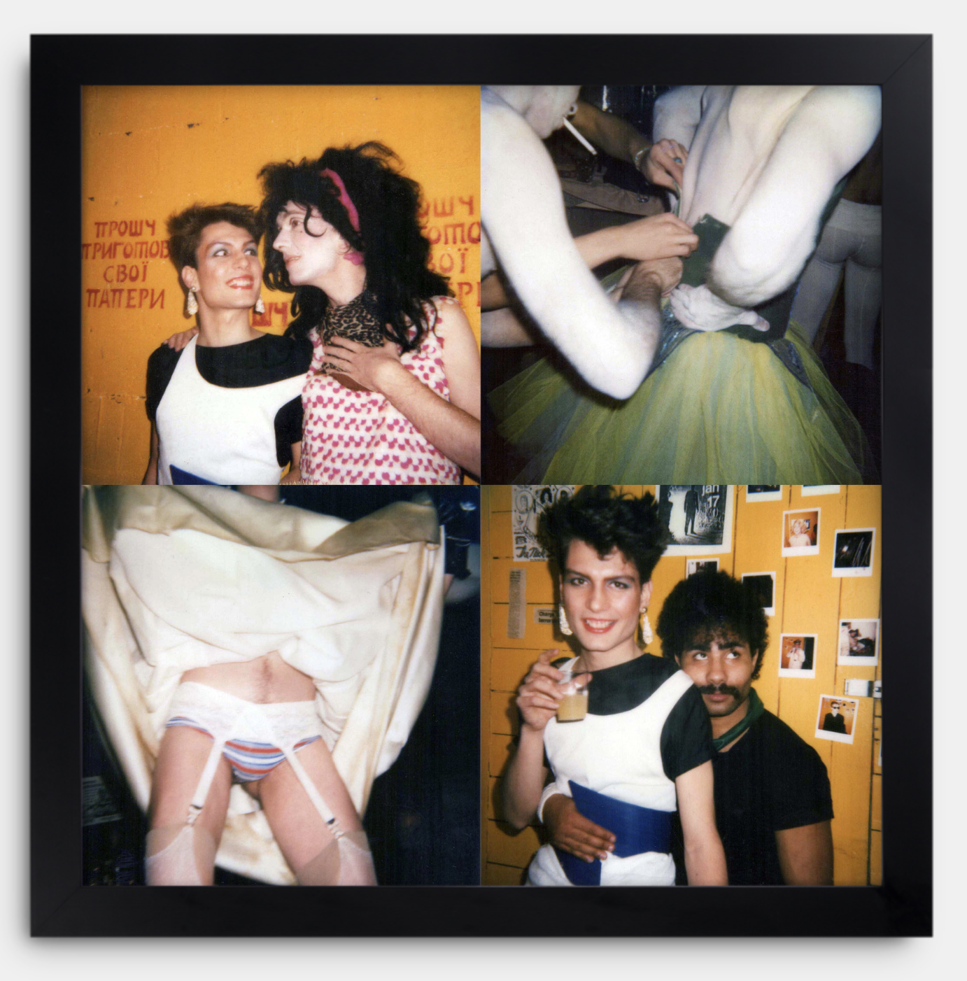 PYRAMID DRAG UP & DOWN 80s Polaroid collage, 2024