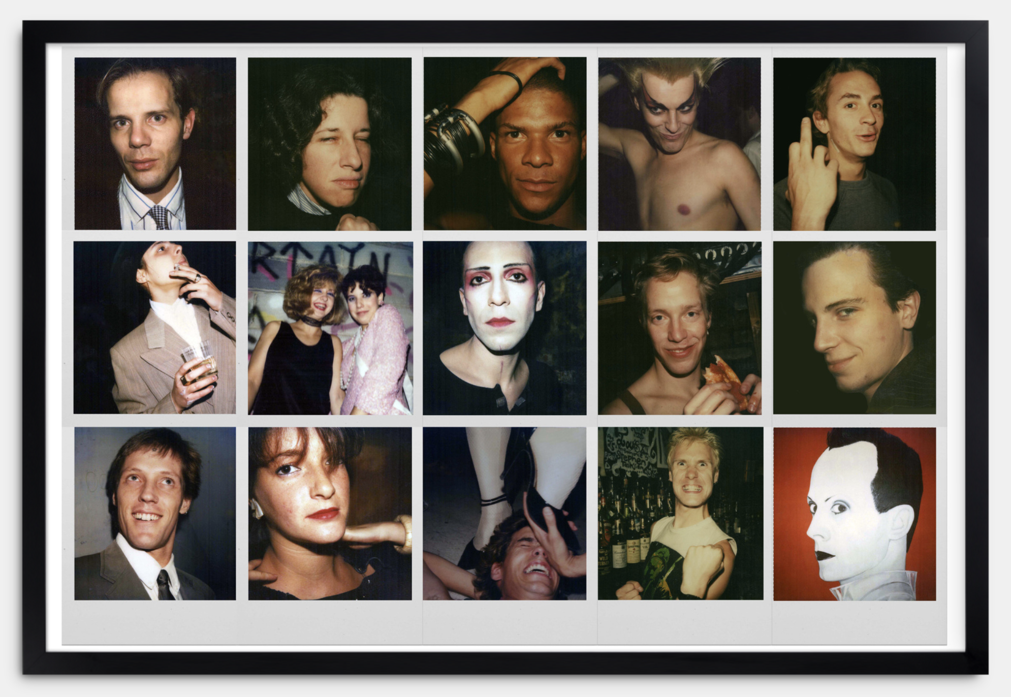 PYRAMID PEOPLE, 80s Polaroid collage, 2024