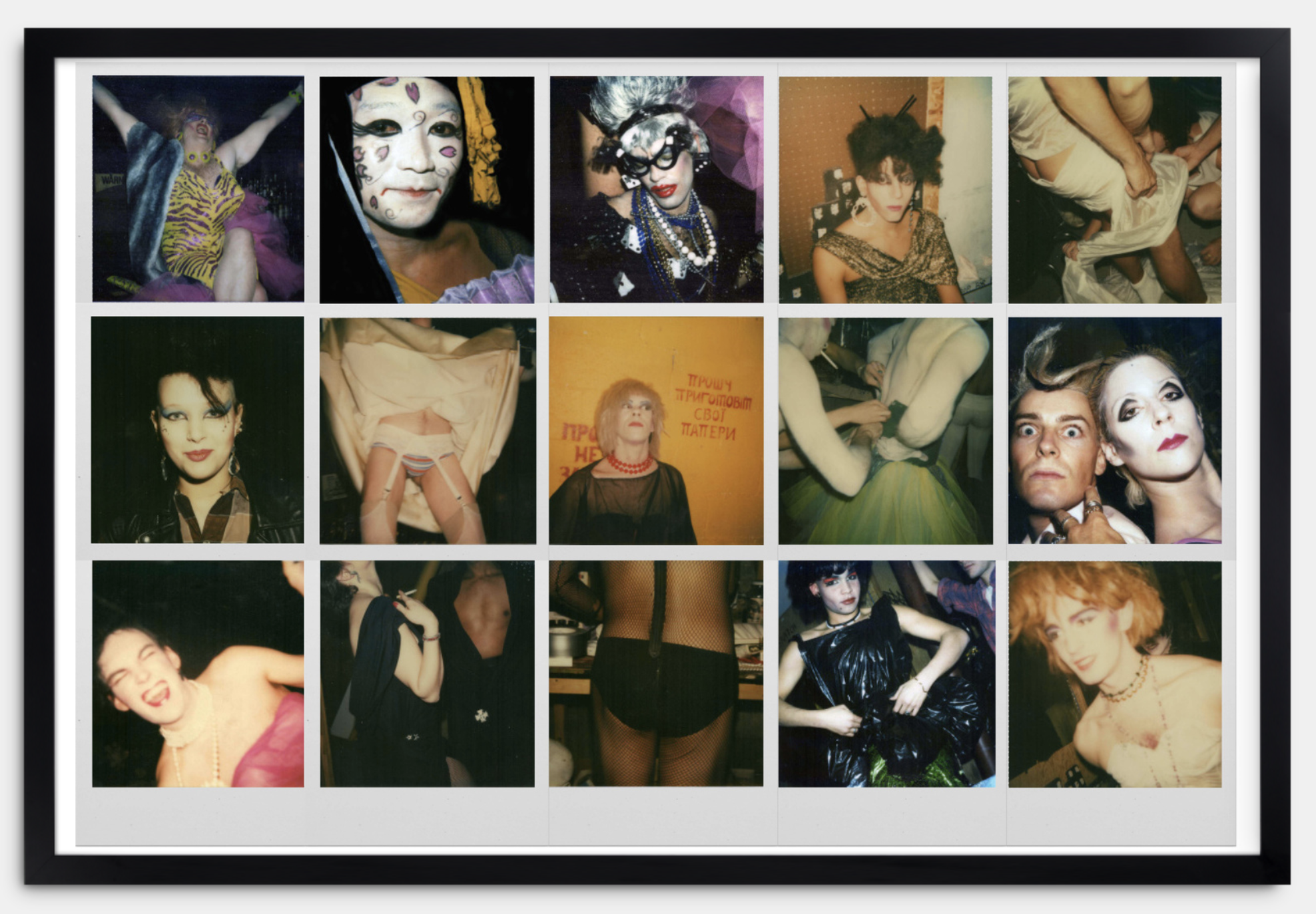 PYRAMID PERFORMANCE, 80s Polaroid collage, 2024