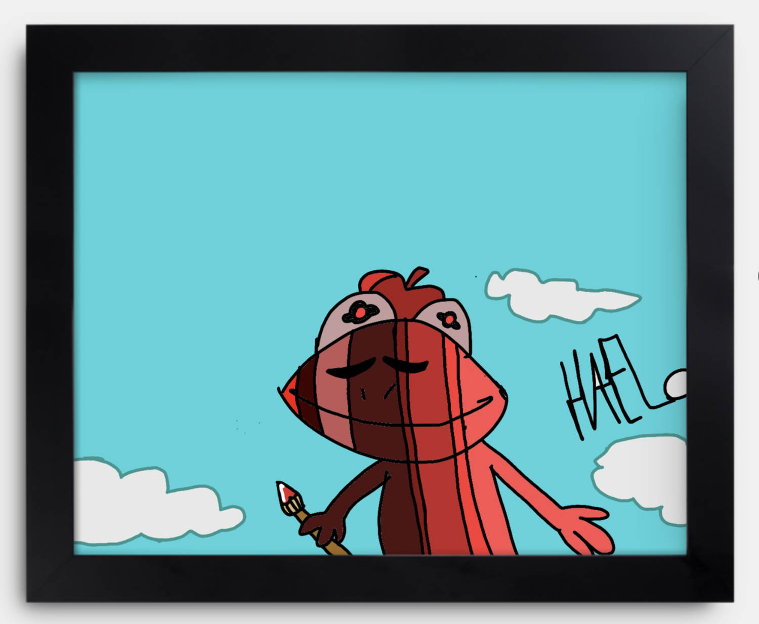 HAELO, ART MONKEY, framed print