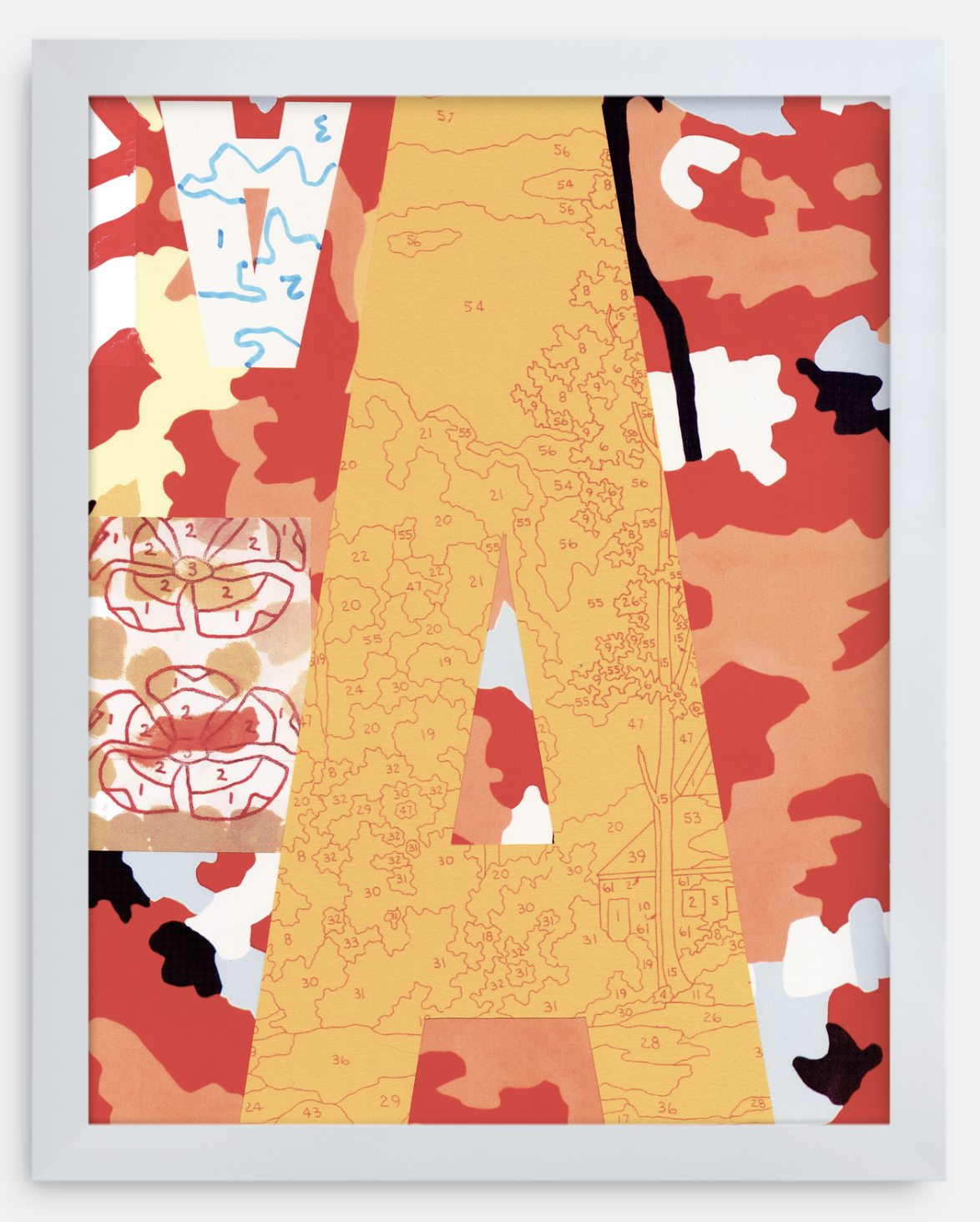 A IS FOR... (orange, alphabet print)