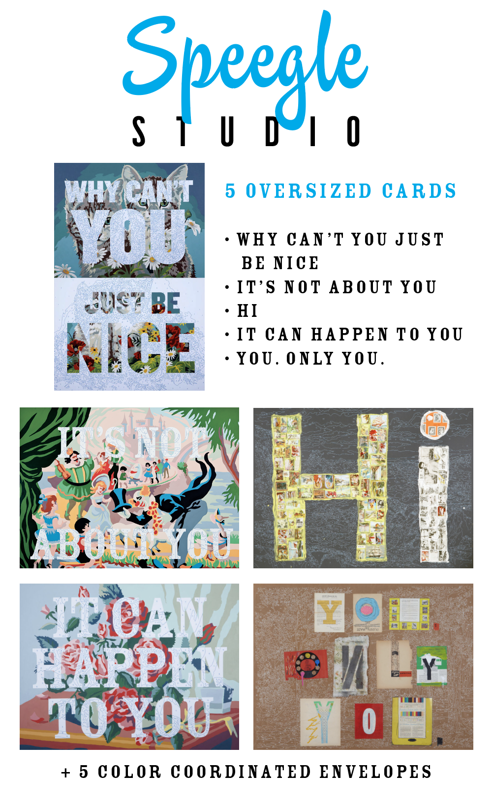WHY CAN'T YOU JUST BE NICE envelope set