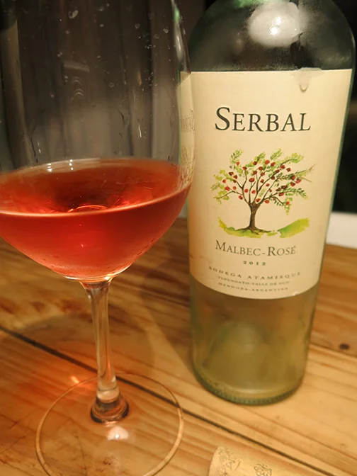 Bodega Atamisque Serbal Malbec-Rosé 2012 - So delightful, the bottle is already empty...