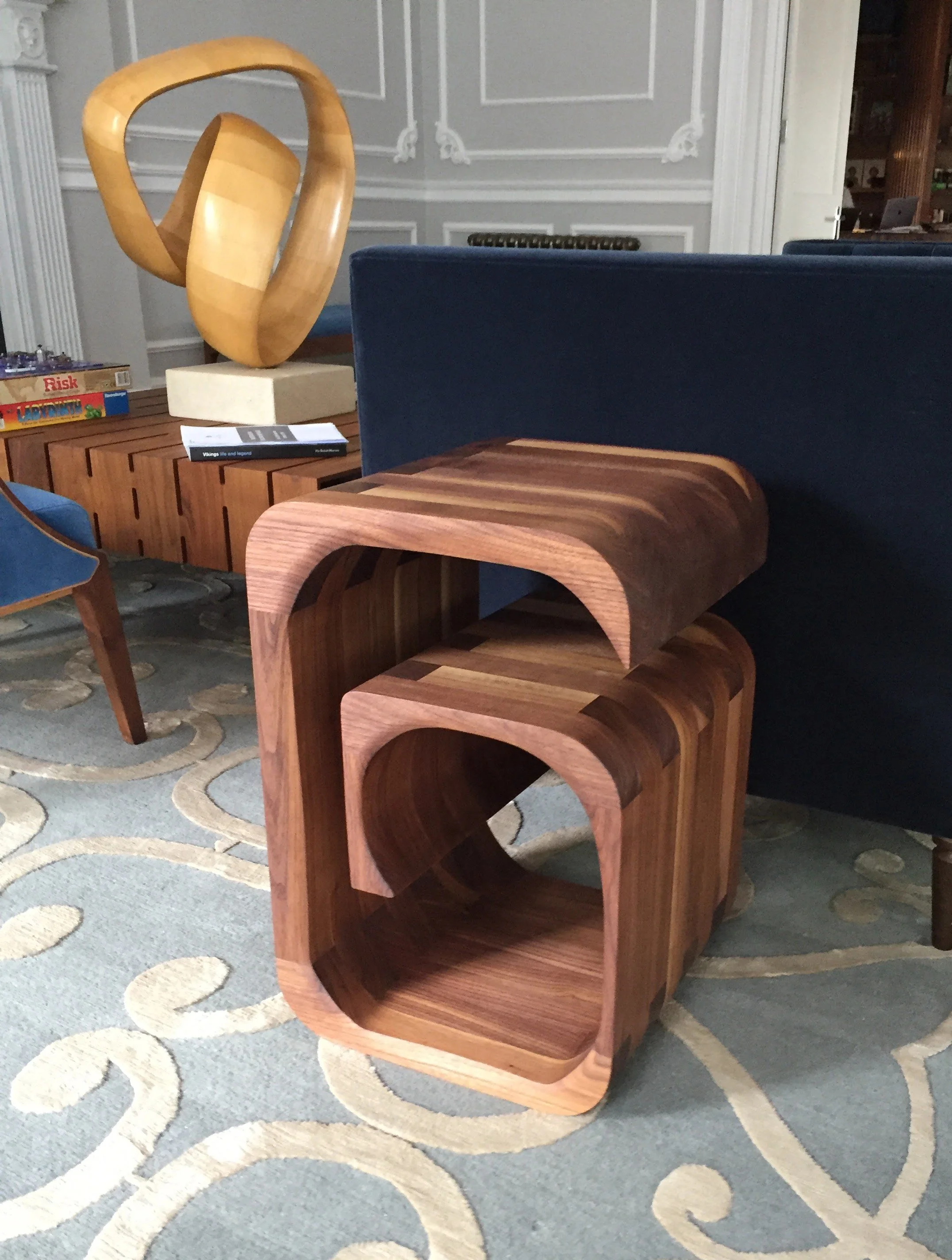 'G' Side Tables in American Black Walnut