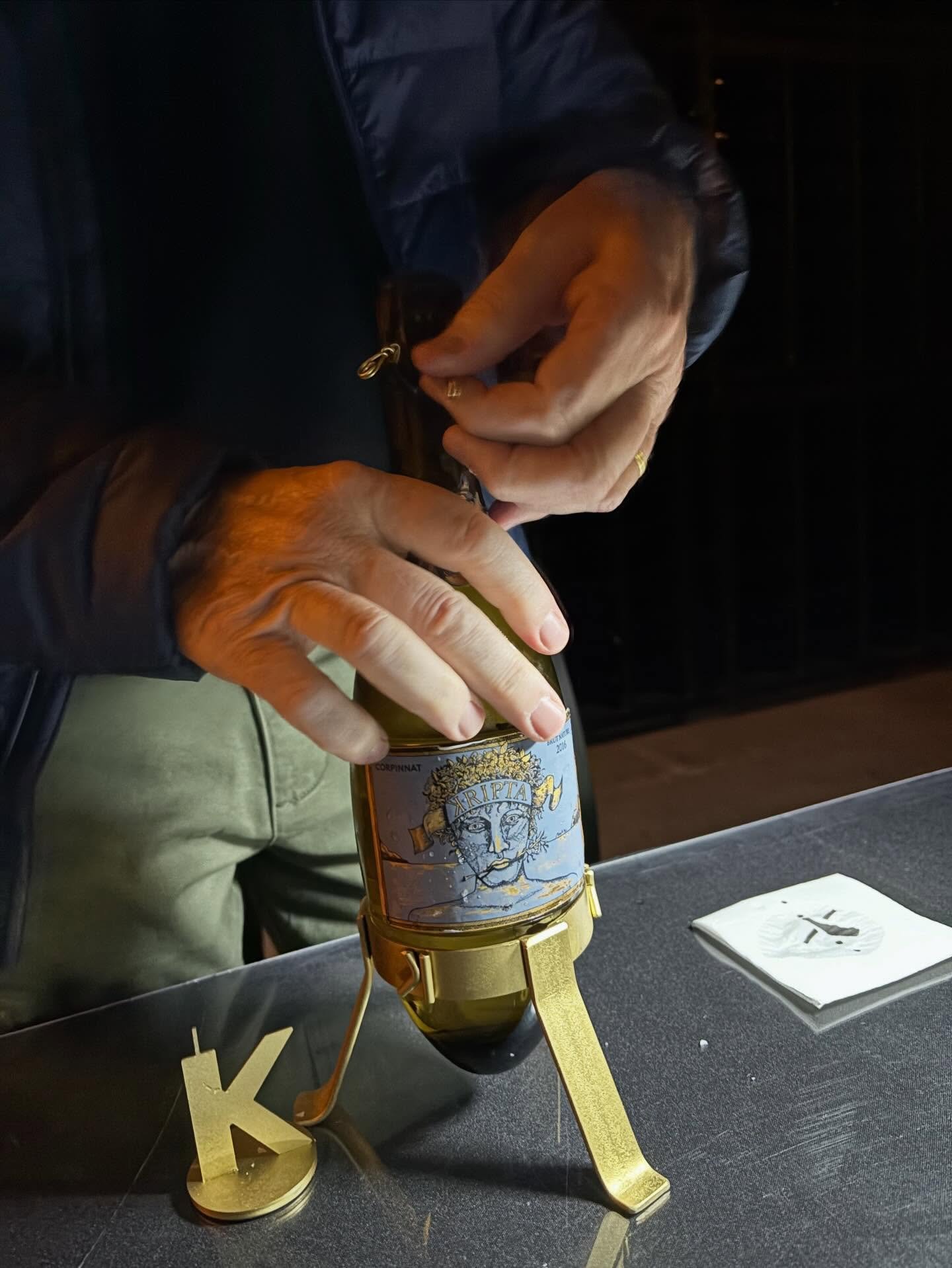 Cava. We love going into the depths of a Cava cellar and tasting a 9 year old reserva with the second generation winery owner. @cava @corpinnatsw @spanishwine @winetravel