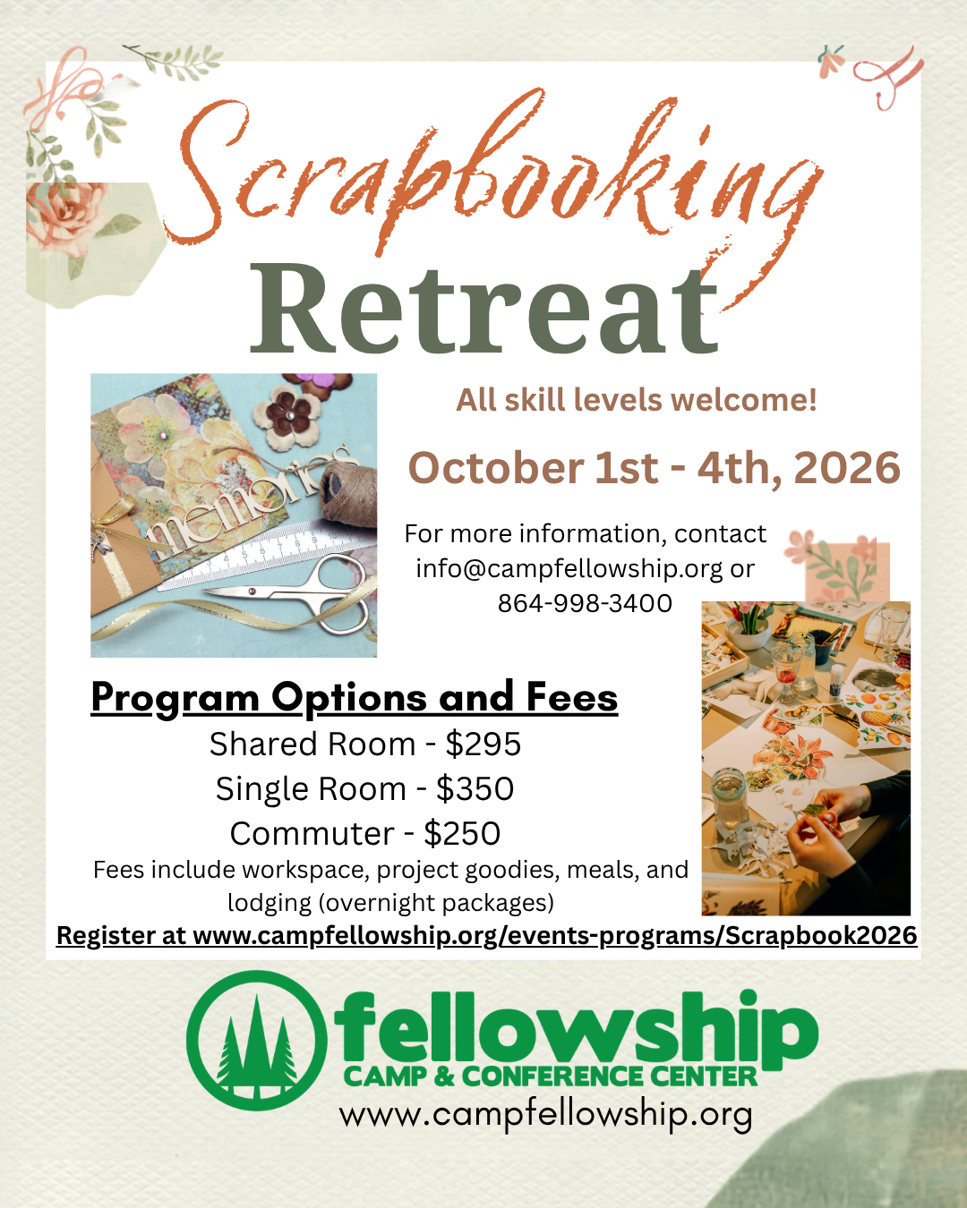 Fall 2026 Scrapbooking Retreat