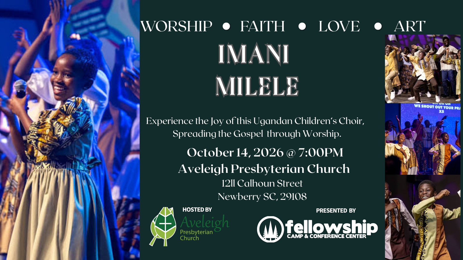 Imani Milele Live in Newberry, SC