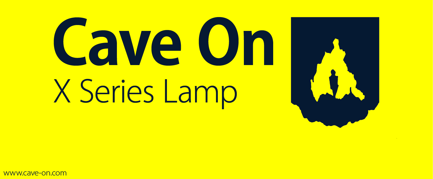 Cave On, 2014 Logo and brand direction for a caving flashlight, battery, and accessory maker out of Montana.