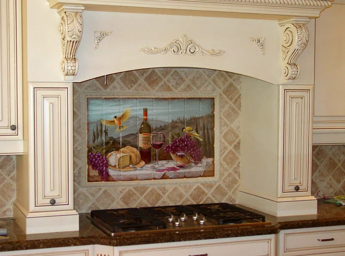 Tuscan Mural Painting - Artist Tim Parker - Naples FL