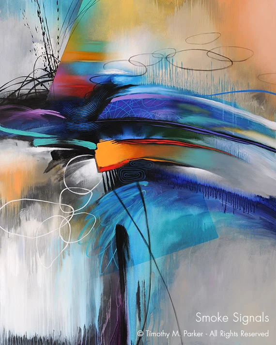 Abstract Contemoporary Painting - Artist Tim Parker - Naples FL