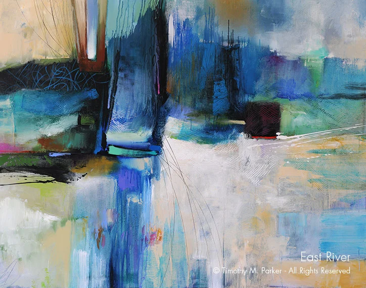 Abstract Contemporary Painting - Artist Tim Parker