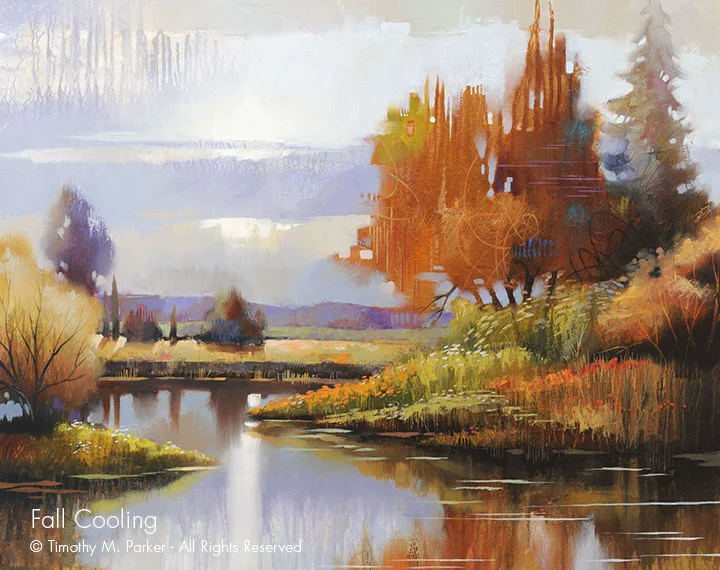Modern Landscape Painting - Artist Tim Parker