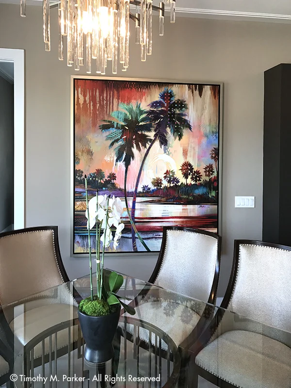 Large Custom Embellished Print - Naples FL