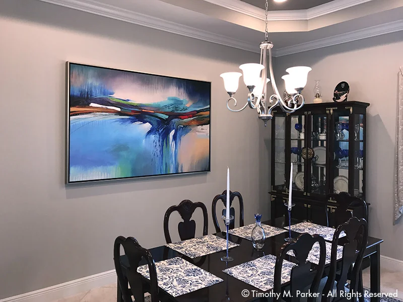 Large Custom Embellished Print - Naples FL