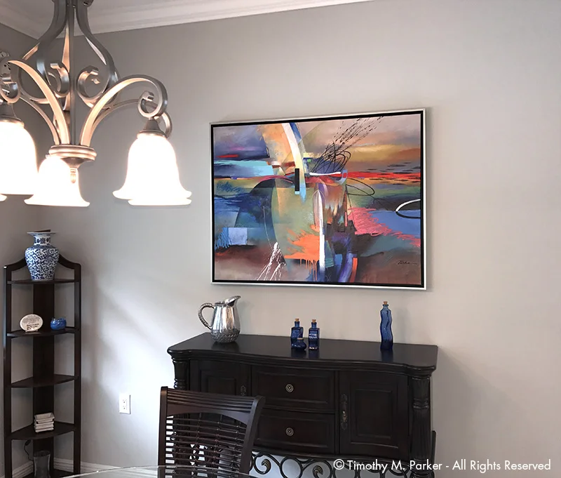 Large Custom Embellished Print - Naples FL