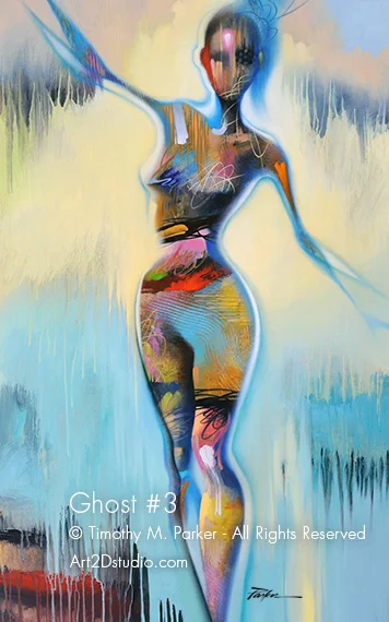 Abstract Nude Painting - Artist Tim Parker Naples FL