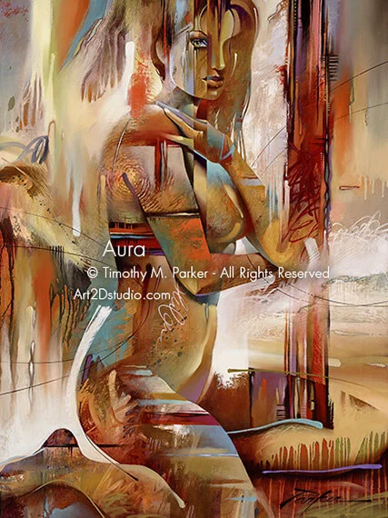 Aura - Figure Painting, Oil on Canvas