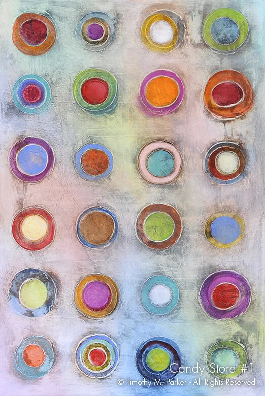 Candy Store - Colorful Abstract Painting