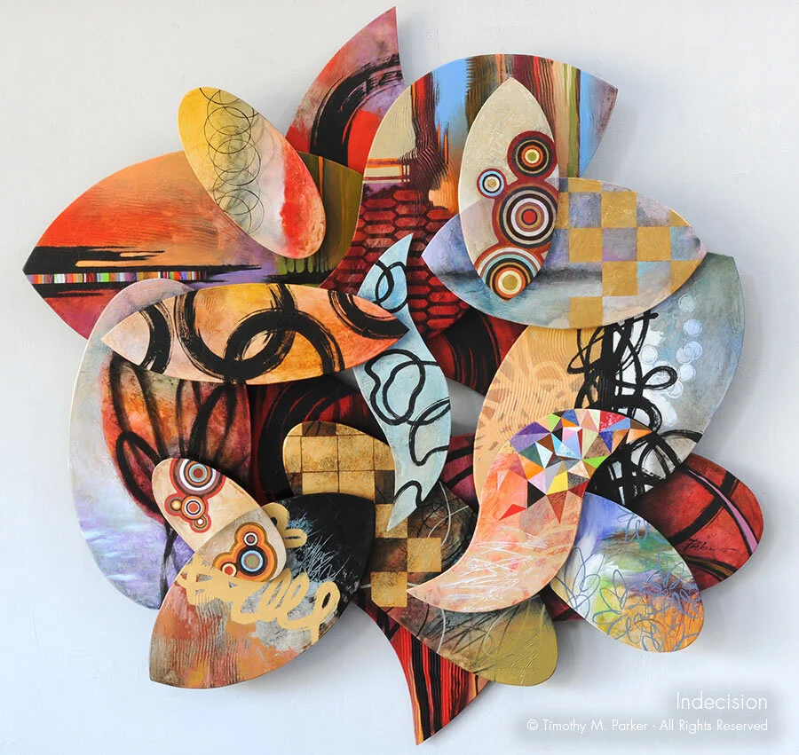Indecision - 3D Abstract Wall Art Naples FL Art Gallery 