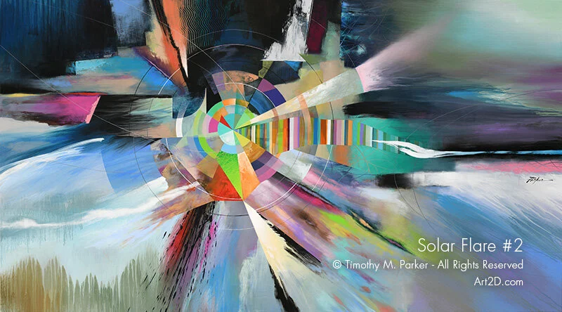 Solar Flare #2 - Large Abstract Wall Art