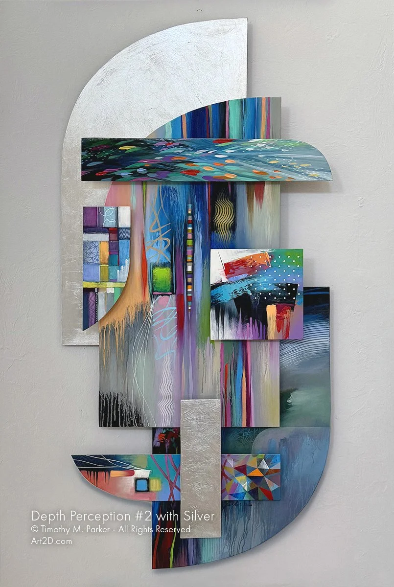3D Artwork, Abstract 3D Art, Naples FL Art gallery, Artist Tim Parker, 3D wall art